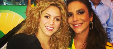 Shakira e Ivete Sangalo en la final de la Copa Confederaciones 2013