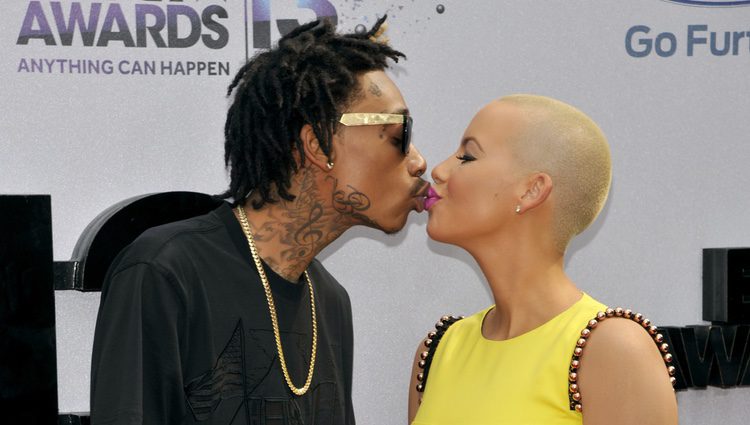 Wiz Khalifa y Amber Rose en los BET Awards 2013