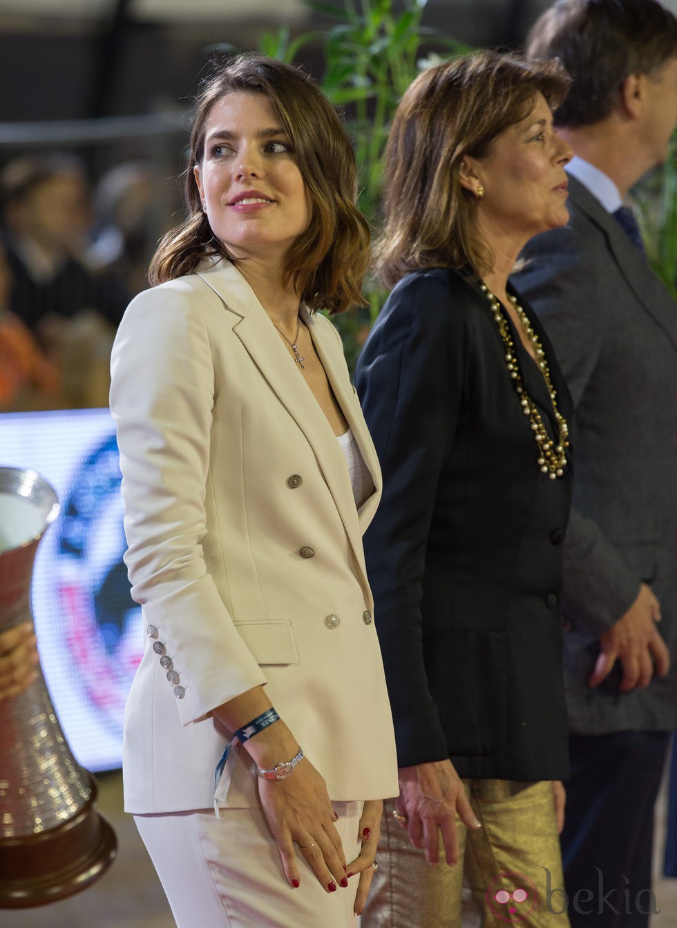 Carlota Casiraghi y Carolina de Mónaco en el Concurso de Saltos de Monte-Carlo 2013