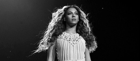 Beyoncé durante su actuación en el Staples Center de Los Angeles