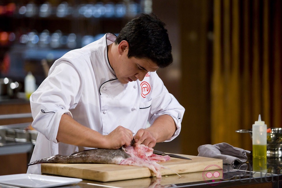 Juan Manuel cocinando en la final de 'Masterchef'