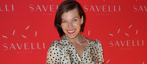 Milla Jovovich en una fiesta organizada en la Semana de la Alta Costura de París