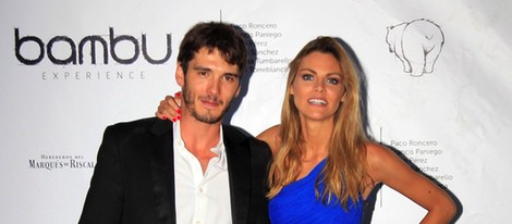 Amaia Salamanca y Yon González en la fiesta del quinto aniversario de Bambú