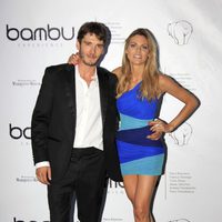 Amaia Salamanca y Yon González en la fiesta del quinto aniversario de Bambú