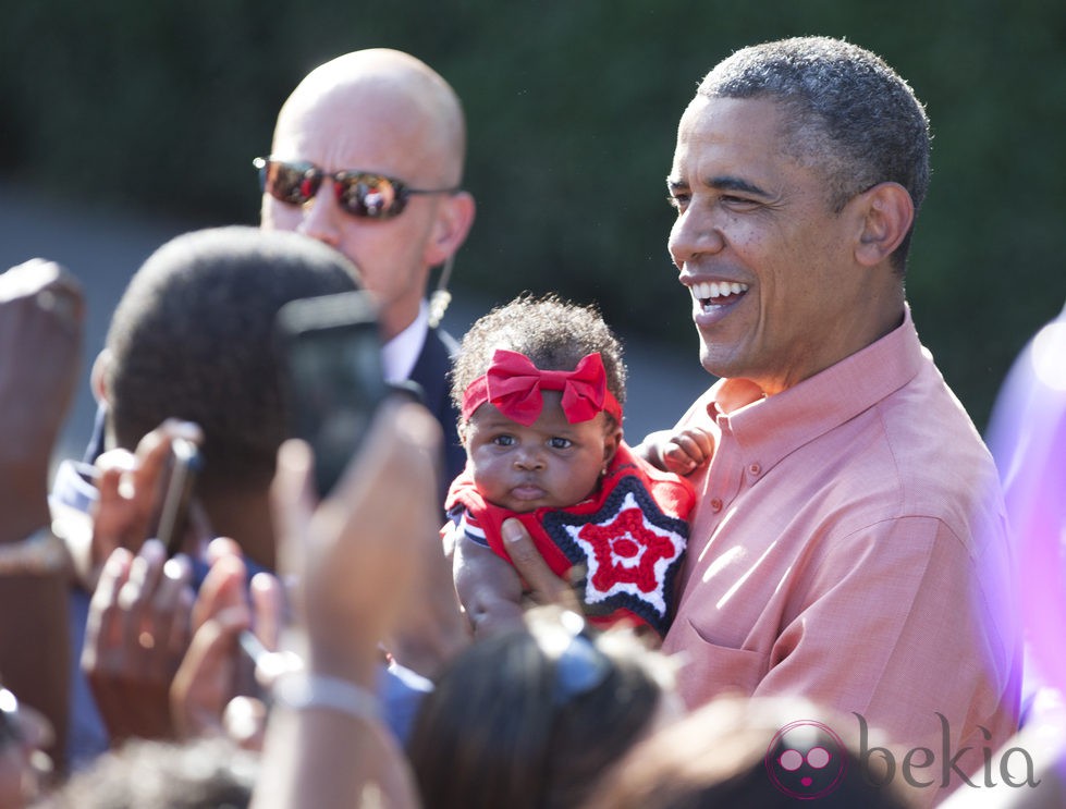 Barack Obama celebrando el Día de la Independencia en Estados Unidos