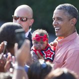 Barack Obama celebrando el Día de la Independencia en Estados Unidos