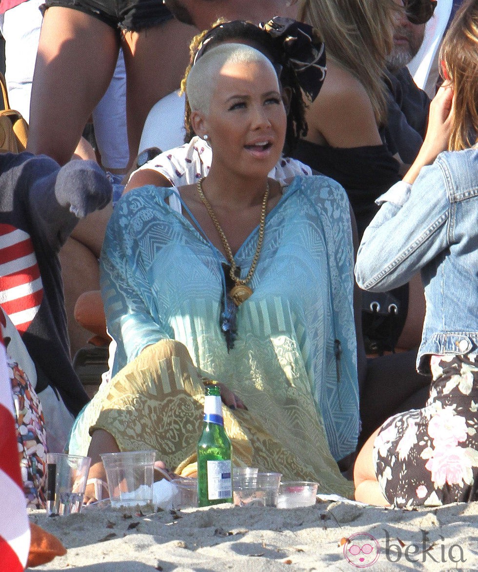 Amber Rose celebrando el Día de la Independencia en Estados Unidos