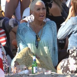 Amber Rose celebrando el Día de la Independencia en Estados Unidos