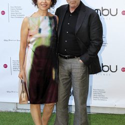 Jose Sacristán y su esposa en la fiesta del quinto aniversario de Bambú