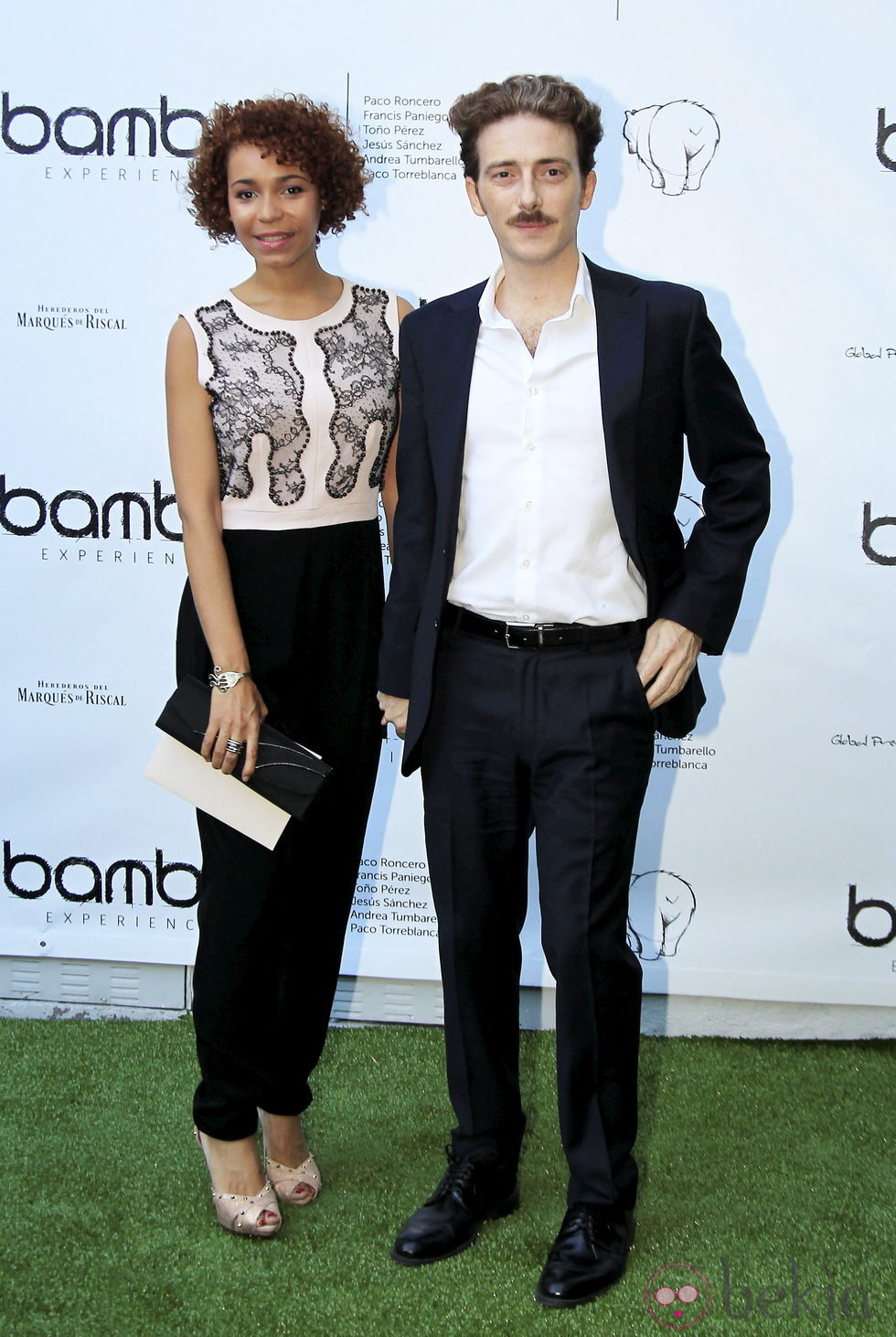 Montse Pla y Victor Clavijo en la fiesta del quinto aniversario de Bambú