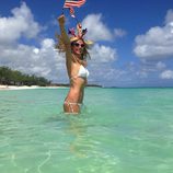 Heidi Klum celebrando el Día de la Independencia 2013 en Estados Unidos