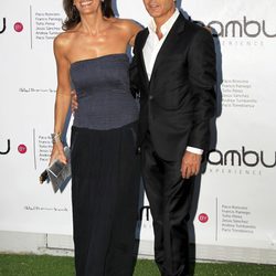 Pastora Vega y Juan Ribó en la fiesta del quinto aniversario de Bambú