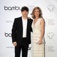 Cecilia Freire y Adrián Lastra en la fiesta del quinto aniversario de Bambú