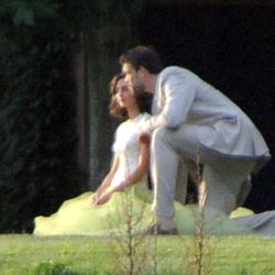 Marc Gasol y Cristina Blesa haciéndose las fotos oficiales de su boda