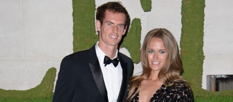 Andy Murray y su novia Kim Sears en la fiesta de celebración de su victoria en Wimbledon 2013