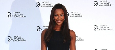 Naomi Campbell en una cena solidaria de la Fundación Novak Djokovic