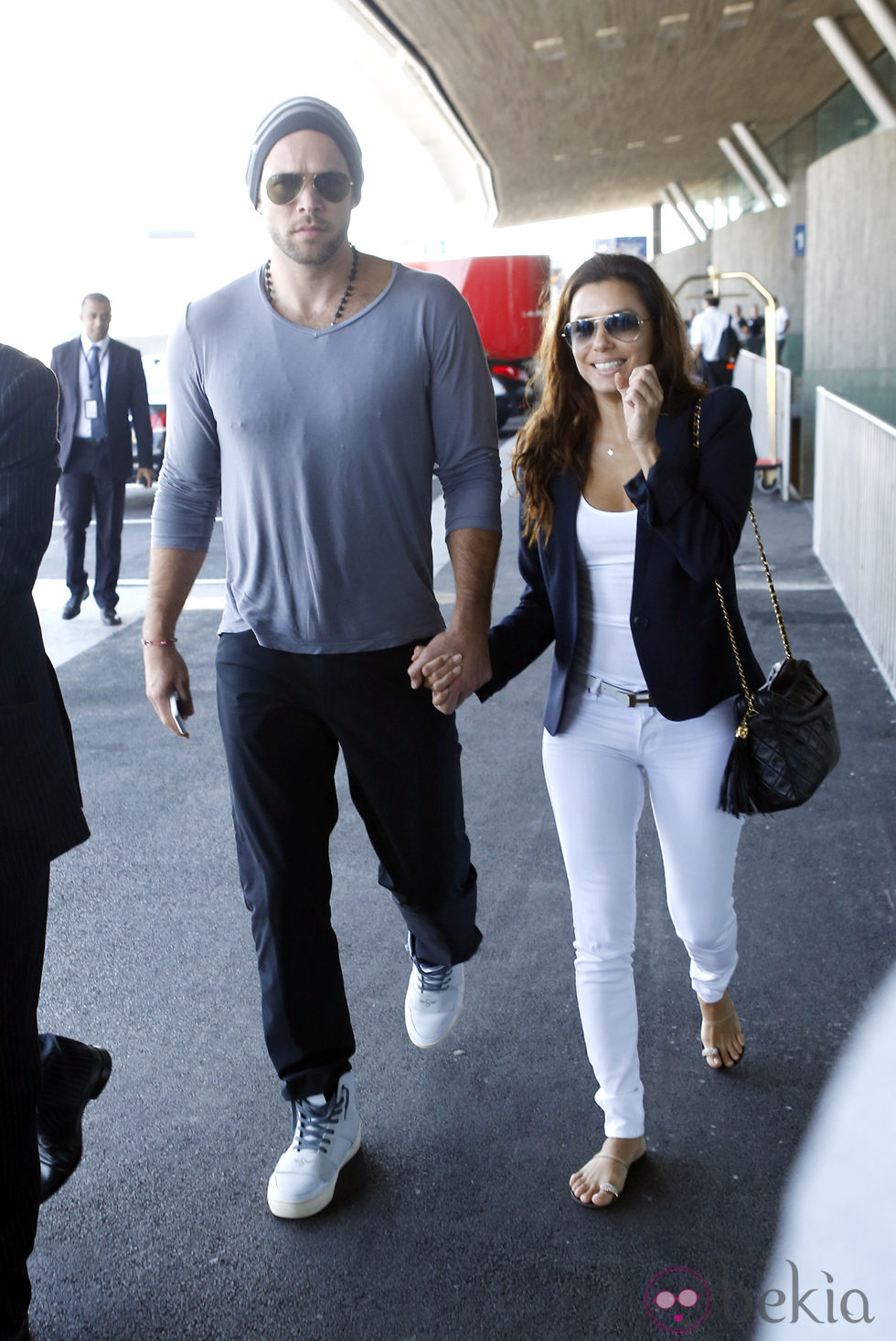 Eva Longoria y Ernesto Arguello en París