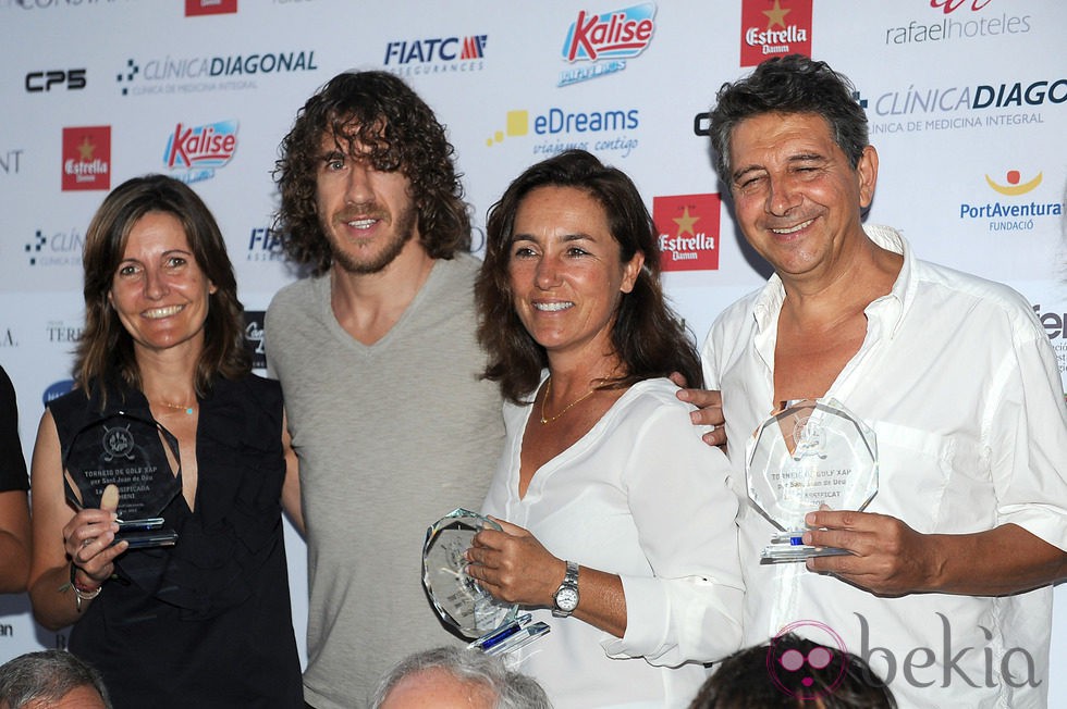 Carles Puyol en la entrega de premios del VIII Torneo XAP de Golf solidario