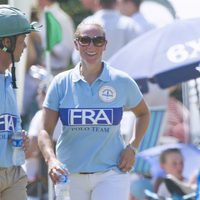 Zara Phillips en un campeonato hípico tras anunciar su embarazo