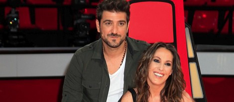 Antonio Orozco y Malú en la presentación de la segunda edición de 'La Voz'