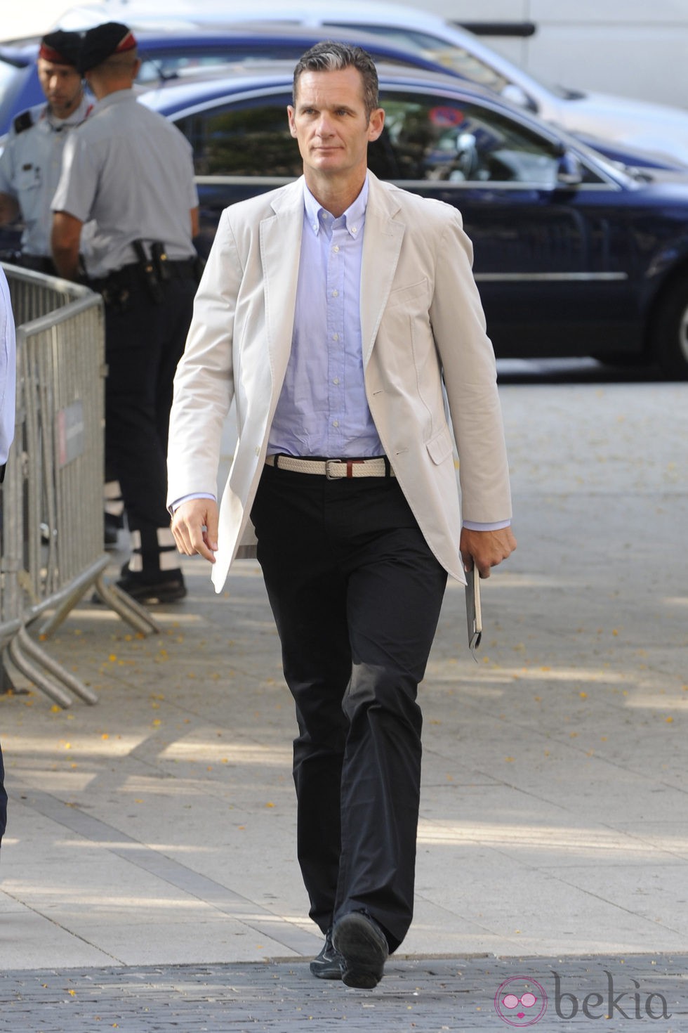 Iñaki Urdangarín llegando a la Ciudad de la Justicia de Barcelona