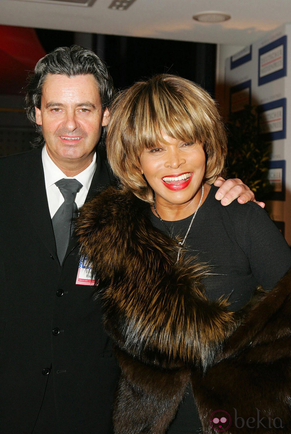 Tina Turner y Erwin Bach posan juntos