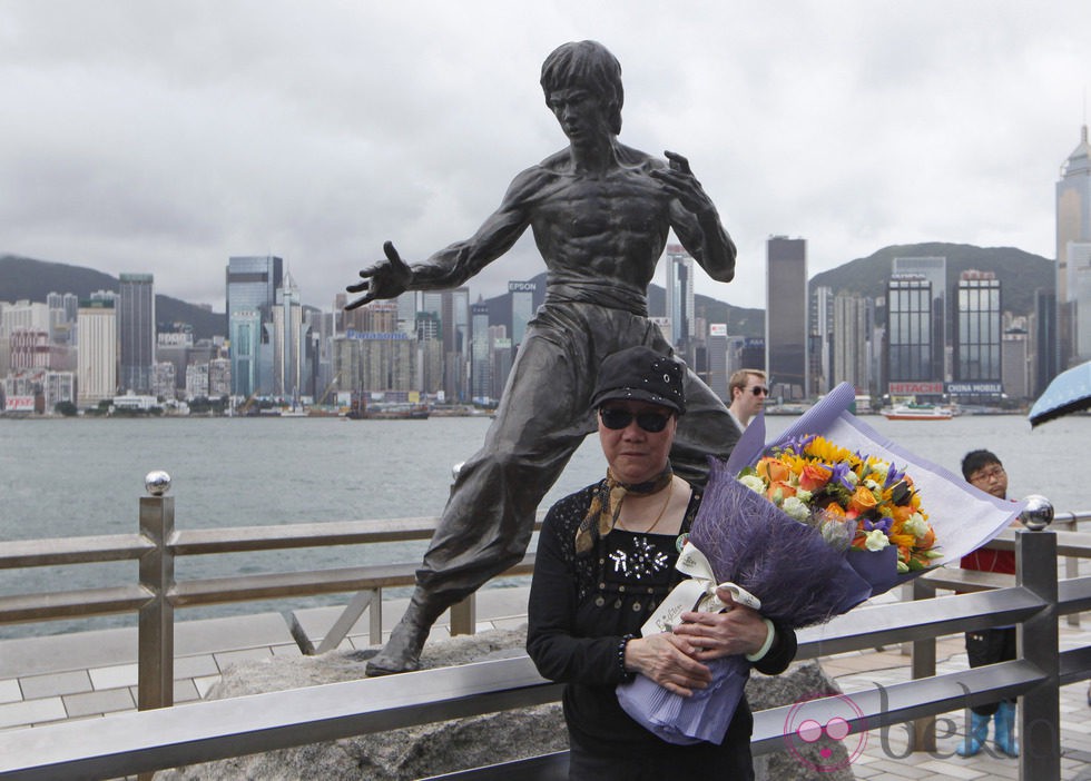 Estatua de Bruce Lee en Hong Kong