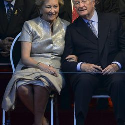 Los reyes Alberto II y Paola de Bélgica en el National Ball de Bruselas