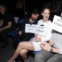 Peter Dinklage, Jennifer Lawrence y Nicholas Hoult en la Comic-Con 2013