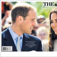 Portada de The Times con el nacimiento del hijo de los Duques de Cambridge