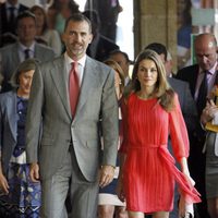 Los Príncipes Felipe y Letizia en la Reunión de directores de centros del Instituto Cervantes en Cáceres