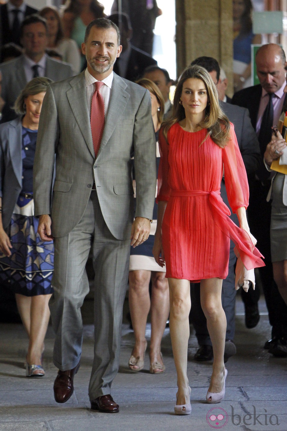 Los Príncipes Felipe y Letizia en la Reunión de directores de centros del Instituto Cervantes en Cáceres