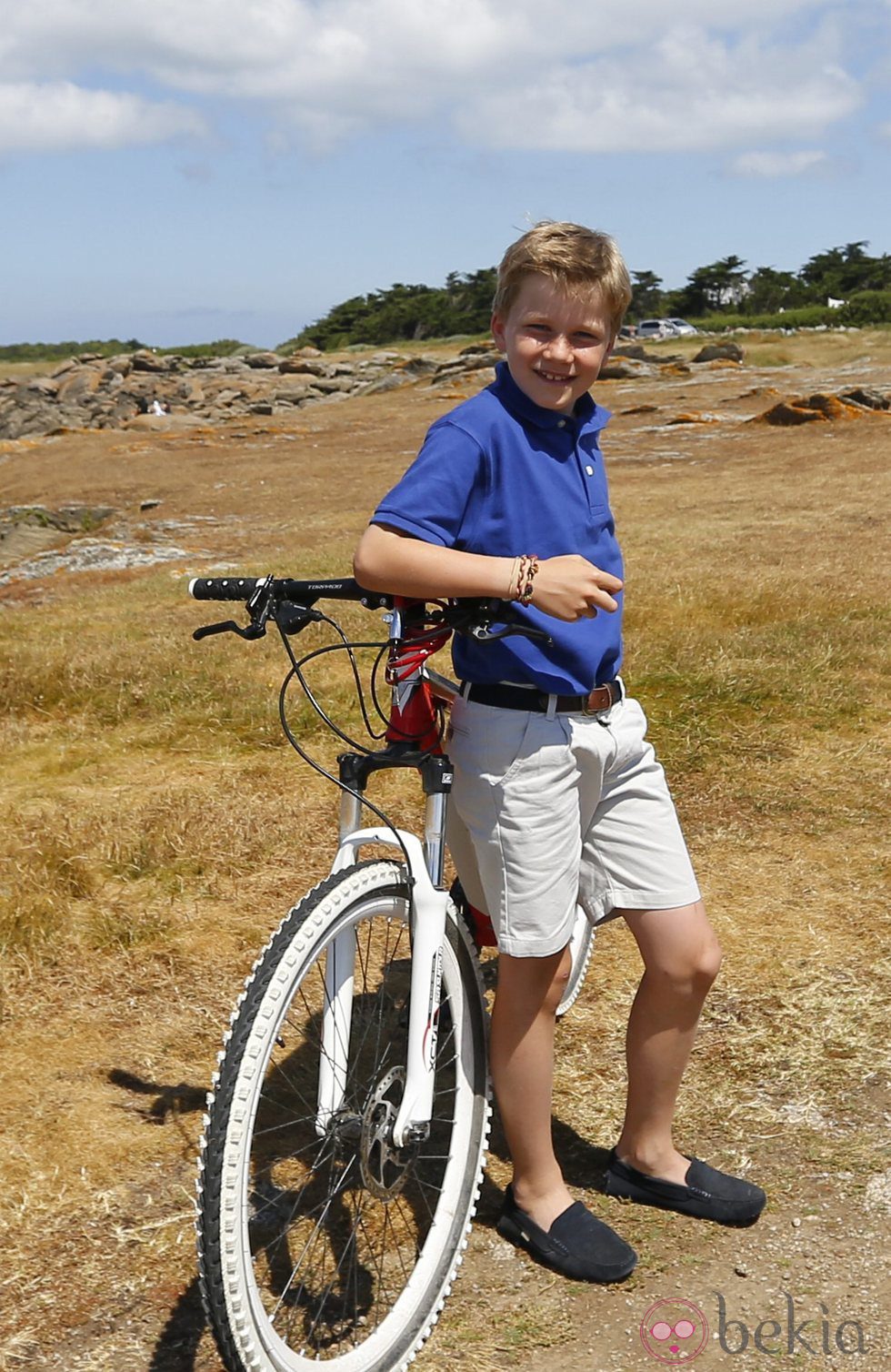 Gabriel de Bélgica de vacaciones en Francia