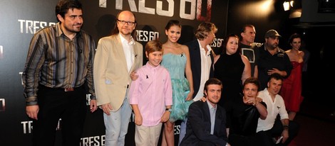 Reparto de 'Tres 60' en el estreno de la película en madrid