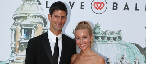 Novak Djokovic y Jelena Ristic en 'El Baile del Amor' en Mónaco