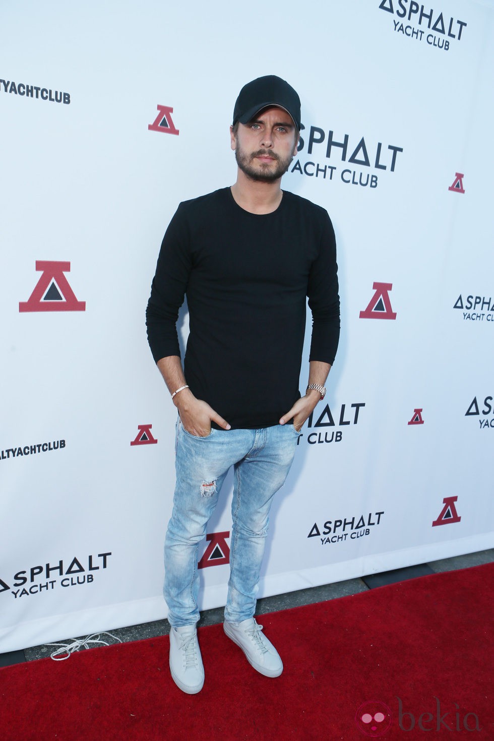 Scott Disick en la fiesta de inauguración del Asphalt Yacht Club