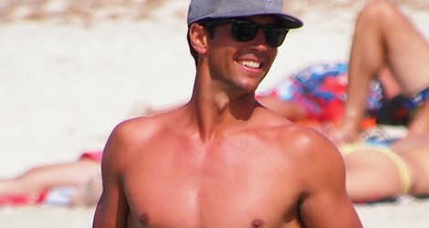 Fernando Verdasco con el torso desnudo en Formentera