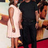 Denzel Washington y su esposa en la premiere de '2 Guns' en Nueva York