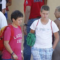 Felipe de Marichalar y Juan Urdangarín en el club náutico de Calanova en Mallorca