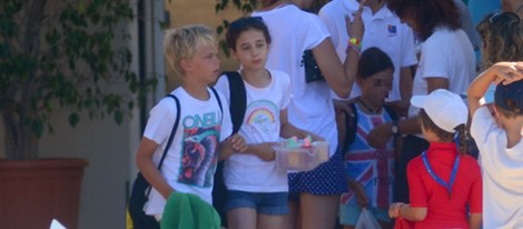 Miguel Urdangarín y Victoria de Marichalar en el club náutico de Cala Nova en Mallorca