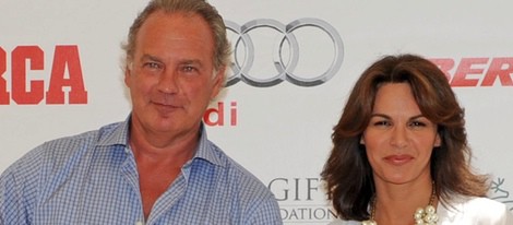 Bertín Osborne y Fabiola Martínez en el Global Gift Celebrity Golf Tournament de Marbella