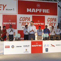 El Príncipe Felipe durante la entrega de premios de la 32 Copa del Rey Mapfre