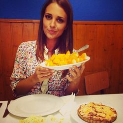 Paula Echevarría de cena en Perlora