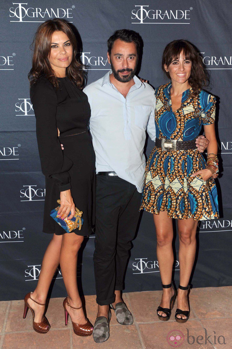 María José Suárez, Juanjo Oliva y Ana Turpín en la fiesta de aniversario de Sotogrande