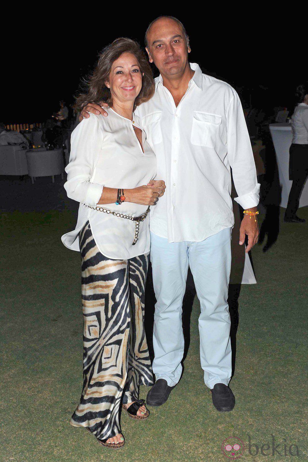 Ana Rosa Quintana y Juan Muñoz en la fiesta de aniversario de Sotogrande