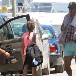 Jaime de Marichalar con sus hijos en Sotogrande