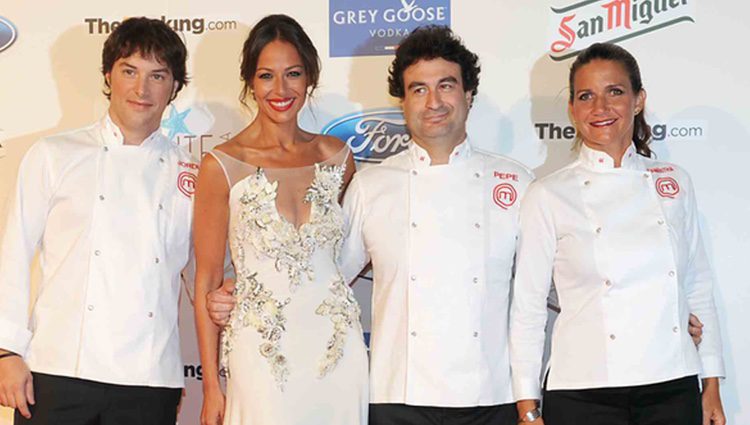 Eva González y el jurado de 'Masterchef' en la Starlite Gala 2013