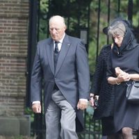 El Rey Harald V de Noruega en el funeral del Príncipe Friso de Holanda