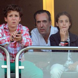 Jaime de Marichalar y sus hijos Froilán y Victoria en el Torneo de Polo de Sotogrande 2013