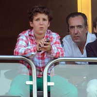 Jaime de Marichalar y sus hijos Froilán y Victoria en el Torneo de Polo de Sotogrande 2013